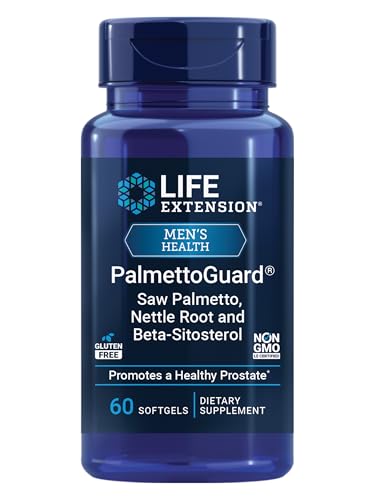 Life Extension PalmettoGuard® Saw Palmetto, Raíz de Ortiga y Beta-Sitosterol, 160 mg para Hombres, Apoya la Salud Prostática, 60 gelatinas suaves, - imagen 4