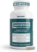 MacuHealth Magnesio Glicinato y L-Treonato 145mg - 90 Cápsulas - Magnesio de Alta Absorción para Energía, Calma y Enfoque - Suave para el Estómago, - imagen 1
