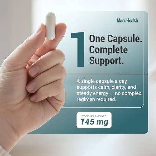 MacuHealth Magnesio Glicinato y L-Treonato 145mg - 90 Cápsulas - Magnesio de Alta Absorción para Energía, Calma y Enfoque - Suave para el Estómago, - imagen 6