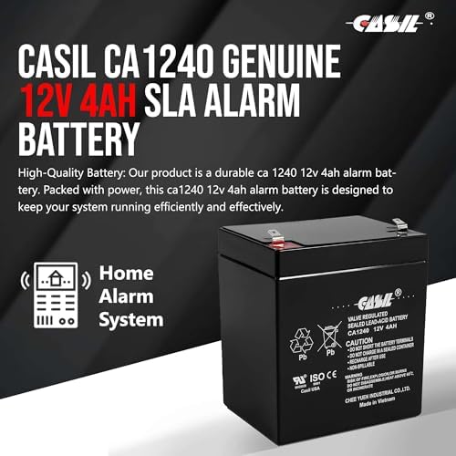 Panel de Seguridad Casil CA-1240 12V 4AH Solex BD124 con Respaldo de Alarma DSC - imagen 2