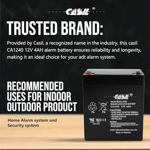 Panel de Seguridad Casil CA-1240 12V 4AH Solex BD124 con Respaldo de Alarma DSC - imagen 3