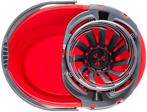 Cubeta DqOasd con escurridor, cubeta para trapeador de 2.5 galones, color rojo - imagen 3