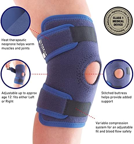 Férula para Rodilla NEO G Kids con Patela Abierta para Niños - Alivio de Dolor en Articulaciones, Menisco, Osgood Schlatter, Esguinces y Artritis - imagen 2