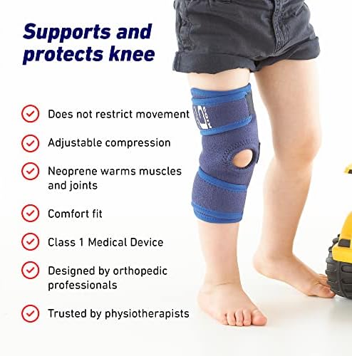 Férula para Rodilla NEO G Kids con Patela Abierta para Niños - Alivio de Dolor en Articulaciones, Menisco, Osgood Schlatter, Esguinces y Artritis - imagen 3
