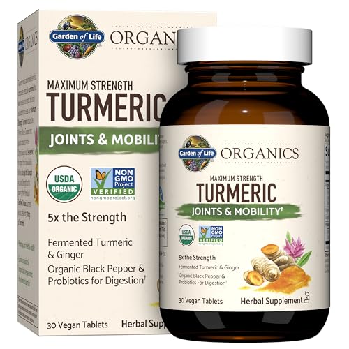 Garden of Life Organics Suplemento Herbal Orgánico de Cúrcuma Máxima Potencia para Articulaciones y Movilidad, 30 Tabletas - 500mg de Curcumina (95% - imagen 4