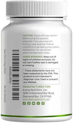 Suplementos de DHA | 240 Softgels, Sin Eructos, Sabor Limón, DHA 1000mg + EPA 500mg, Pescado Salvaje, Rico en Omega-3, Libre de Mercurio, No OGM, - imagen 8