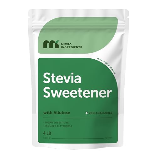Stevia en Polvo con Alulosa, 4 lb (64 oz) | Sustituto de Azúcar Sin Calorías | Sin Eritritol | 453 Porciones | Amigable con Keto y Vegano | No GMO - imagen 1