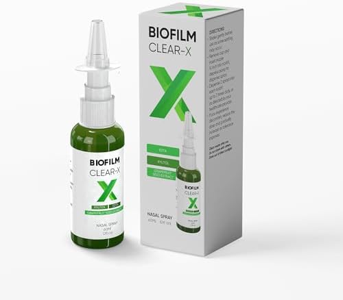 Spray Nasal BioFilm Clear-X con EDTA, Xilitol y Extracto de Semilla de Toronja, 2 fl oz (60 ml), 500 Pulverizaciones por Botella - imagen 1