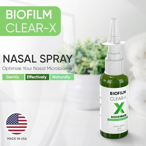 Spray Nasal BioFilm Clear-X con EDTA, Xilitol y Extracto de Semilla de Toronja, 2 fl oz (60 ml), 500 Pulverizaciones por Botella - imagen 2