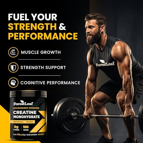 Creatina Monohidratada Micronizada ForestLeaf - Aumenta Masa Muscular y Fuerza - Sin Sabor - 5G por Porción - 100 Porciones - imagen 2