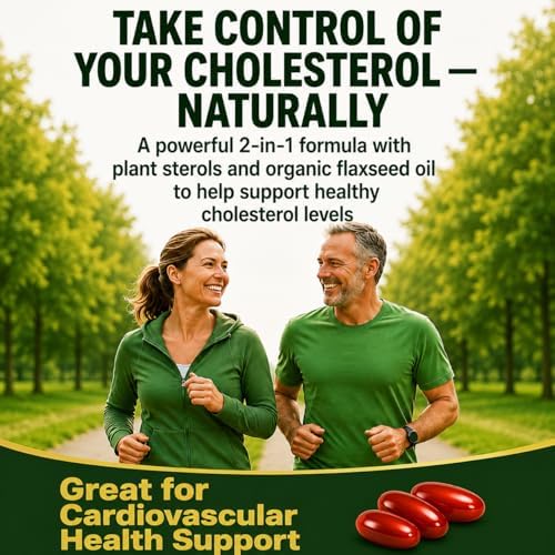 Suplemento de Esteroles y Esterolinas NEW ROOTS HERBAL con Semilla de Lino Orgánica | Stanoles para el Apoyo del Colesterol y Omega-3 (120 Softgels) - imagen 2