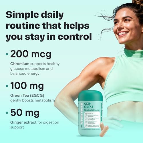 Suplemento GLP-1 para Soporte Metabólico – Fórmula 4 en 1 para Control del Apetito, Antojos, Digestión, Energía y Manejo de Peso – Con GlucoVantage®, - imagen 7