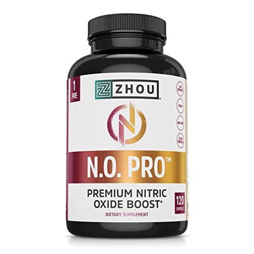 Zhou N.O. Pro - Suplemento Premium de Óxido Nítrico para Hombres y Mujeres, Apoyo Cardiaco, Muscular y Sanguíneo con Betabel y L Arginina - 120 - imagen 3