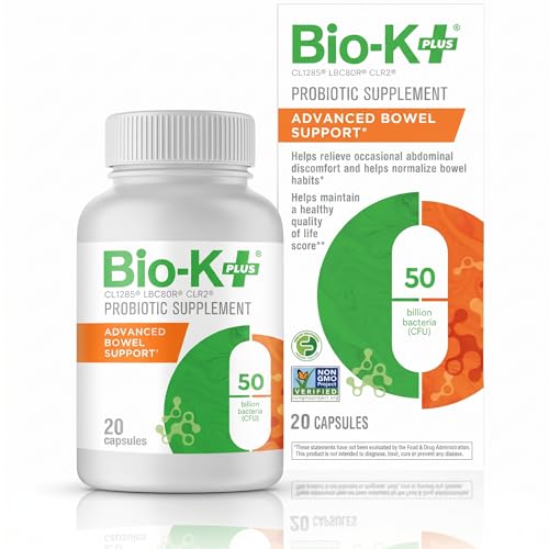 Bio-K+ Probiotico Avanzado para el Intestino – 50 Mil Millones CFU – Vegano, Sin Gluten, No OGM – Apoya la Salud Digestiva y Regularidad – 20 Cápsulas - imagen 2