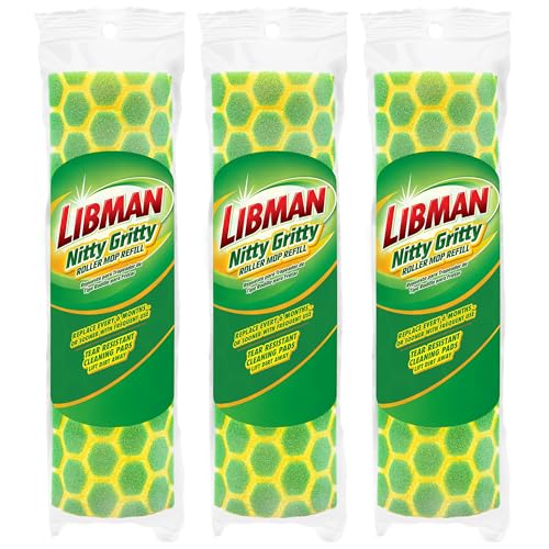 Repuestos para Rodillo Limpiador Libman Nitty Gritty | Mopas para Limpiar Pisos | 3 Cabezas de Repuesto Incluidas - imagen 5