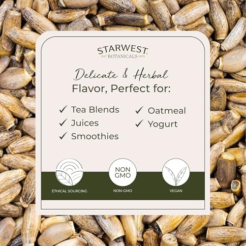 Starwest Botanicals Cardo Mariano Orgánico en Grano - Bolsa a Granel de 1 lb para Té, Jugos, Batidos y Avena, Certificado Kosher y No Transgénico - imagen 3