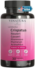 Probioticos VINATURA para Mujeres: Lactobacillus Rhamnosus, Reuteri, Gasseri, Plantarum, Crispatus y Acidophilus - Salud Vaginal y Digestiva - 30 - imagen 1