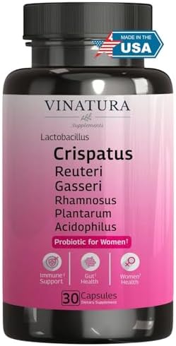 Probioticos VINATURA para Mujeres: Lactobacillus Rhamnosus, Reuteri, Gasseri, Plantarum, Crispatus y Acidophilus - Salud Vaginal y Digestiva - 30 - imagen 1
