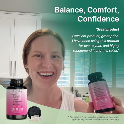 Probioticos VINATURA para Mujeres: Lactobacillus Rhamnosus, Reuteri, Gasseri, Plantarum, Crispatus y Acidophilus - Salud Vaginal y Digestiva - 30 - imagen 7