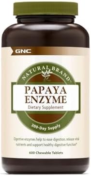 GNC Natural Brand Enzima de Papaya, 600 tabletas masticables - imagen 1