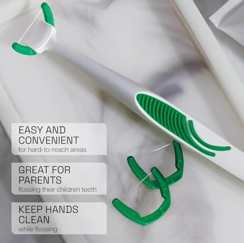 Cabezas Desechables REACH Ultraclean para Hilo Dental con Cristales de Menta Fresca 28 Piezas (Paquete de 4) - imagen 6