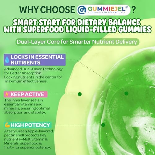 Multivitamínico NEVISS para Niños y Adolescentes de 4 a 17 Años con Hierro, Omega 3 y D3K2, Gominolas Orgánicas de Superalimentos, Sin Azúcar - imagen 7