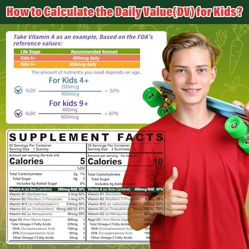 Multivitamínico NEVISS para Niños y Adolescentes de 4 a 17 Años con Hierro, Omega 3 y D3K2, Gominolas Orgánicas de Superalimentos, Sin Azúcar - imagen 8