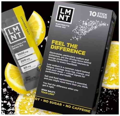 Bebidas Electrolíticas LMNTS Lemonade Sin Azúcar - Paquete de 10 unidades de 2.1 oz - imagen 5