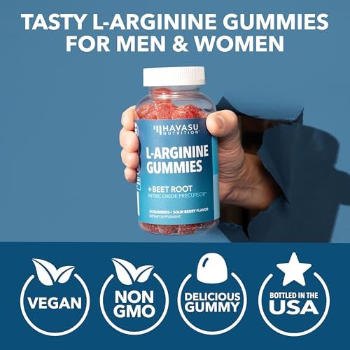 Gomitas de L-Arginina con L-Citrulina y Remolacha - Suplemento de Óxido Nítrico - 90 Unidades - Energía, Resistencia y Recuperación - Veganas, Sin - imagen 7