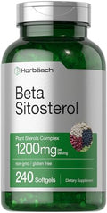 Horbäach Beta Sitosterol 1200mg | 240 Cápsulas Blandas | Suplemento de Fuerza Mega | Complejo de Esteroles Vegetales | Sin OGM, Libre de Gluten - imagen 1