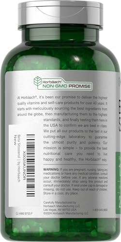 Horbäach Beta Sitosterol 1200mg | 240 Cápsulas Blandas | Suplemento de Fuerza Mega | Complejo de Esteroles Vegetales | Sin OGM, Libre de Gluten - imagen 3
