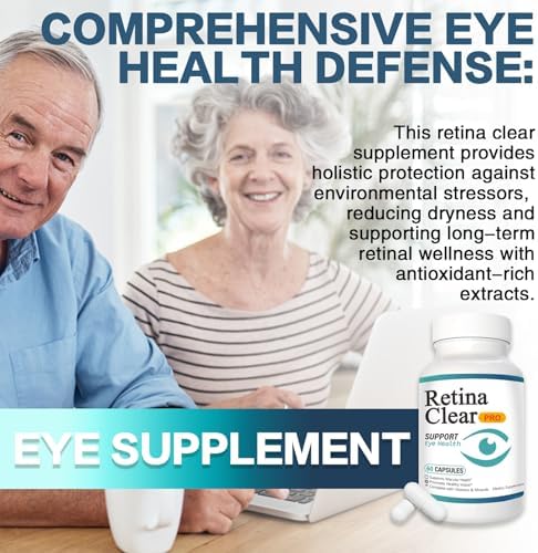 Suplemento Vunexo Retina Clear Pro para la Salud Ocular, con Minerales y Vitaminas, Luteína y Extracto de Arándano, Alivio de Fatiga Visual y Enfoque - imagen 4
