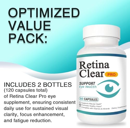 Suplemento Vunexo Retina Clear Pro para la Salud Ocular, con Minerales y Vitaminas, Luteína y Extracto de Arándano, Alivio de Fatiga Visual y Enfoque - imagen 5