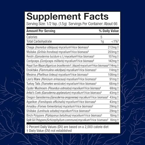 Suplemento en Polvo Host Defense MyCommunity - Mezcla de 17 Especies de Hongos para Apoyo Inmunológico - Extracto con Melena de León, Reishi, Chaga, - imagen 2
