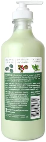 Loción de Manteca de Karité Village Naturals Therapy para Músculos, Aroma de Eucalipto y Menta, 16 fl oz, Paquete de 3 - imagen 2