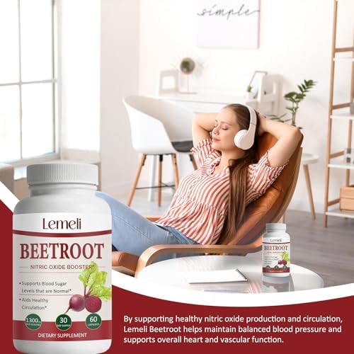 Suplemento de Remolacha Morvyn Lemeli 1300mg, 60 Cápsulas, 100% Puro, Sin OGM y Libre de Gluten - imagen 3