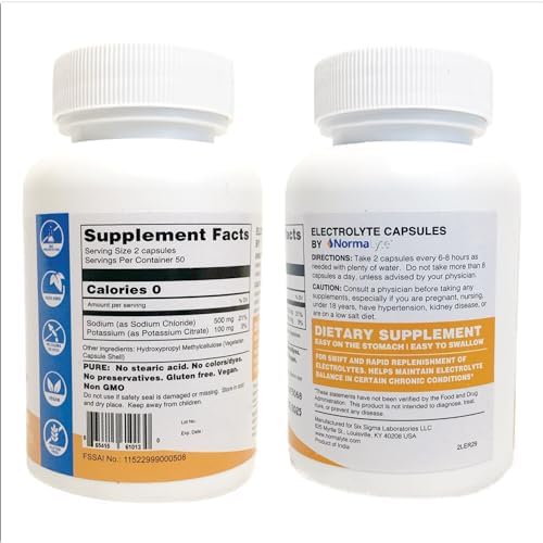 Cápsulas de Electrolitos NormaLyte - Rehidrata y Mejora el Rendimiento - Pastillas de Sal con Minerales Esenciales para Energía y Recuperación - imagen 2