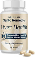 Santo Remedio Suplemento para la Salud Hepática – Cardo Mariano, Raíz de Diente de León y DHM (Té de Vid) – Apoyo y Desintoxicación Hepática – 30 - imagen 1