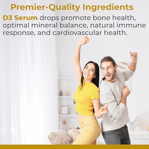 Suero de Vitamina D3 de Premier Research Labs - Gotas de Aceite Líquido de Vitamina D para Adultos, 5000 IU, Sublingual - 0.43 Fl Oz, 1 Botella - imagen 3
