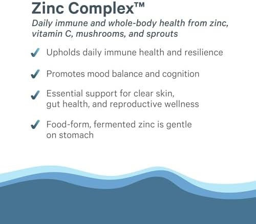 Complejo de Zinc PURE SYNERGY | Suplemento Natural y Vegano para el Sistema Inmunológico | Con Vitamina C y Alimentos Orgánicos (60 Cápsulas) - imagen 4
