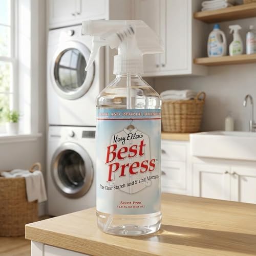 Mary Ellen's Best Press - Paquete de 2 - Spray de Almidón Alternativo para Planchar, Sin Fragancia, 16.9 oz - Resistente a Arrugas y Protección - imagen 3