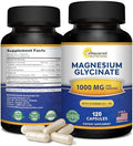 Glicinato de Magnesio 1000mg con Vitamina D3 y B6 - Suplemento Natural para Sueño, Músculos y Huesos - 120 Cápsulas - imagen 1