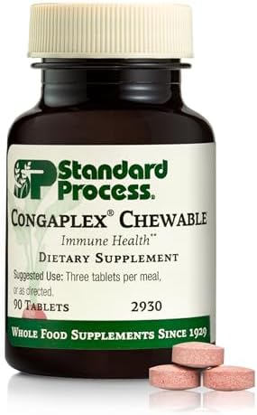 Congaplex Masticable de Standard Process - Suplemento para el Sistema Inmunológico con Vitamina A - Apoya la Glándula Timo y la Síntesis de Proteínas - imagen 1