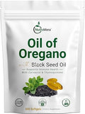 Cápsulas de Aceite de Orégano con Aceite de Semilla Negra NutraVora – Suplemento Natural para Inmunidad y Respiración – Alta Potencia con Carvacrol y - imagen 1