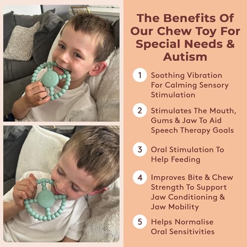 Juguete de Masticar Sensorial Vibrante - Experiencia Sensorial Superior, Recargable por USB, 3 Niveles de Vibración, Ideal para Niños Autistas y Bebés - imagen 3