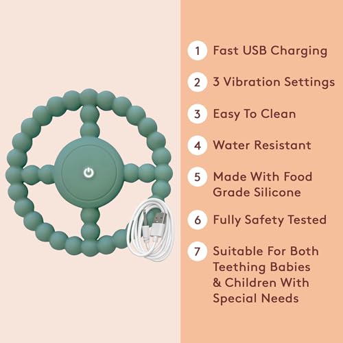 Juguete de Masticar Sensorial Vibrante - Experiencia Sensorial Superior, Recargable por USB, 3 Niveles de Vibración, Ideal para Niños Autistas y Bebés - imagen 5