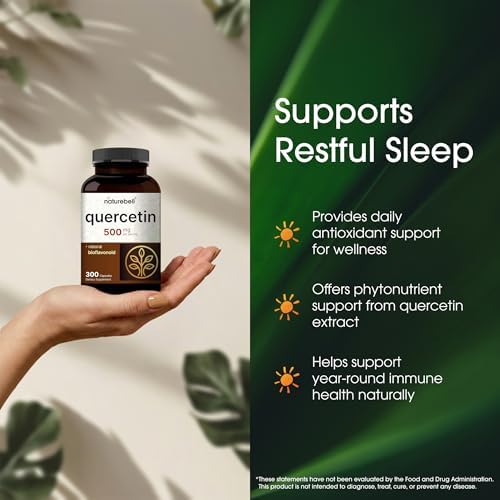 NatureBell Quercetina 500mg - 300 Cápsulas - Suplemento Ultra Potente para Apoyo Inmunológico Saludable* - Dihidratado de Sophora Japonica - Forma - imagen 4