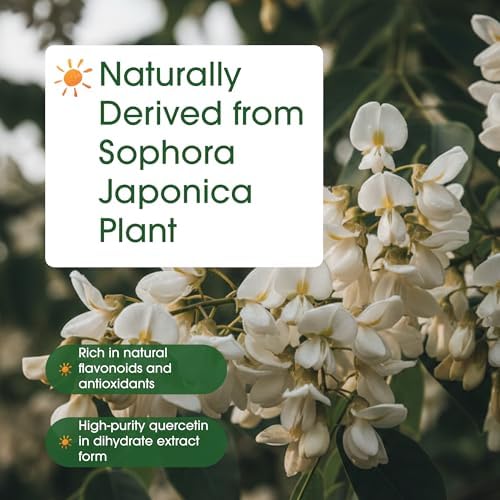 NatureBell Quercetina 500mg - 300 Cápsulas - Suplemento Ultra Potente para Apoyo Inmunológico Saludable* - Dihidratado de Sophora Japonica - Forma - imagen 6