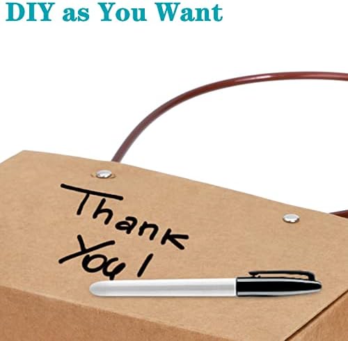 DEAYOU Paquete de 10 Bolsas de Papel Kraft para Regalos, Bolsa de Bouquet Marrón con Asa, Tote Pequeña Impermeable para Arreglos Florales y Fiestas - imagen 5