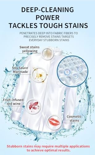 Spray Quitamanchas Emulsificador FlyCleanse 10oz, Tratamiento Prelavado para Aceite, Comida, Sangre Fresca, Frutas, Seguro para Telas y Bebés, Bajo - imagen 7
